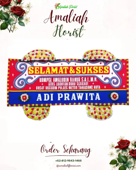 Papan Bunga Ucapan Selamat Datar